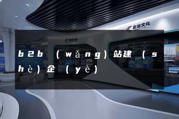 b2b網(wǎng)站建設(shè)企業(yè)
