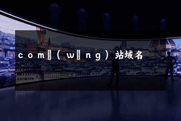 com網(wǎng)站域名