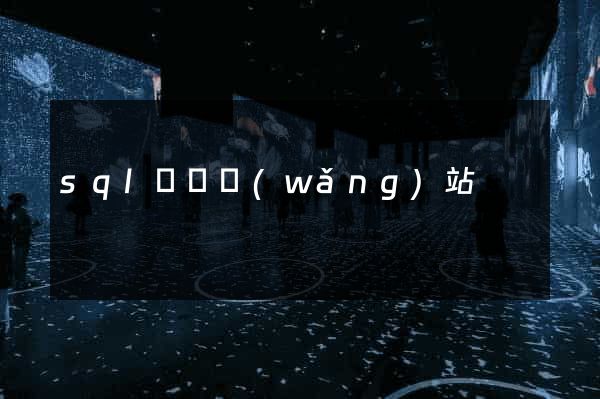 sql編寫網(wǎng)站