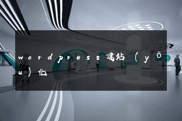 wordpress建站優(yōu)化