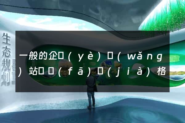 一般的企業(yè)網(wǎng)站開發(fā)價(jià)格