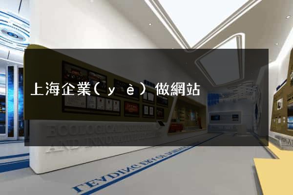 上海企業(yè)做網站