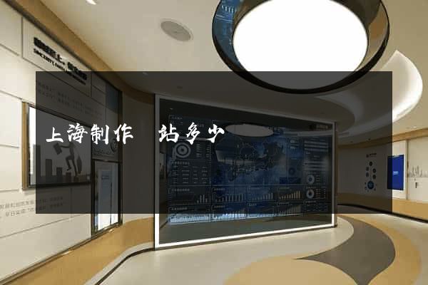 上海制作網站多少錢