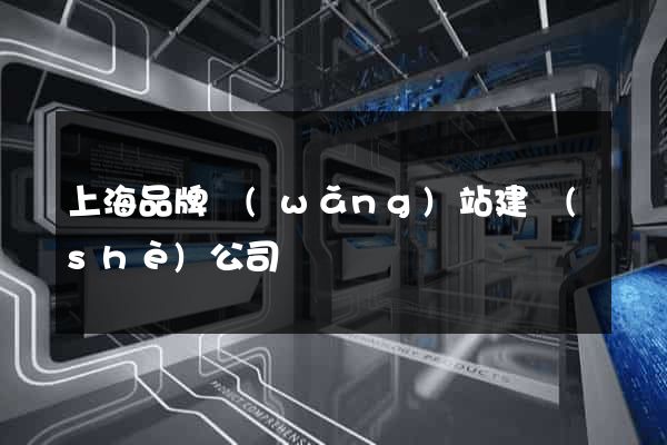 上海品牌網(wǎng)站建設(shè)公司