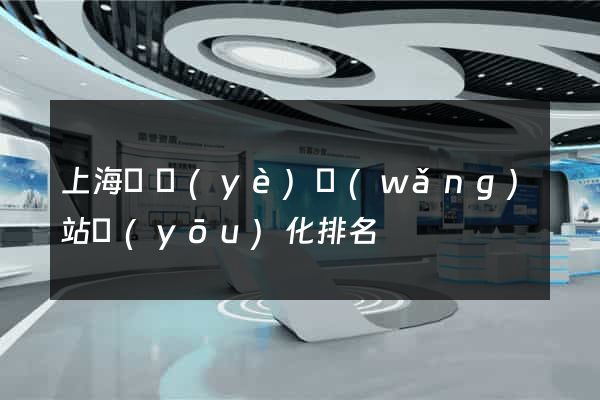 上海專業(yè)網(wǎng)站優(yōu)化排名