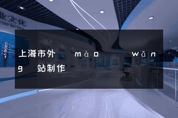上海市外貿(mào)網(wǎng)站制作