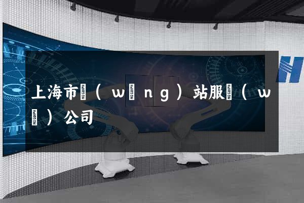 上海市網(wǎng)站服務(wù)公司