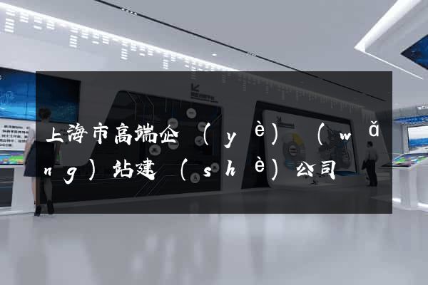 上海市高端企業(yè)網(wǎng)站建設(shè)公司