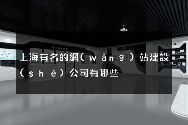上海有名的網(wǎng)站建設(shè)公司有哪些