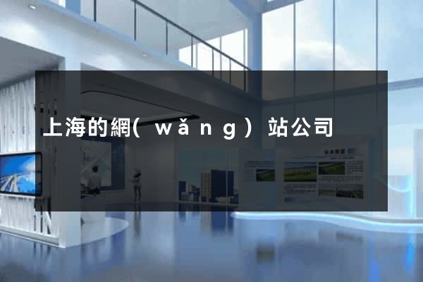 上海的網(wǎng)站公司