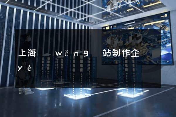 上海網(wǎng)站制作企業(yè)