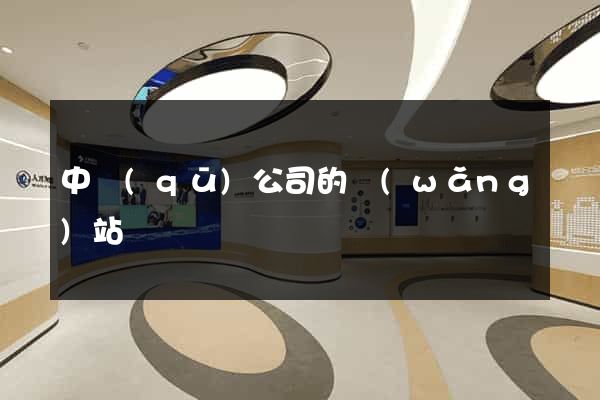 中區(qū)公司的網(wǎng)站