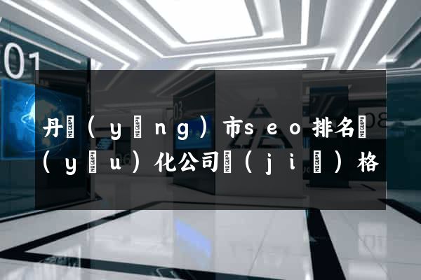 丹陽(yáng)市seo排名優(yōu)化公司價(jià)格
