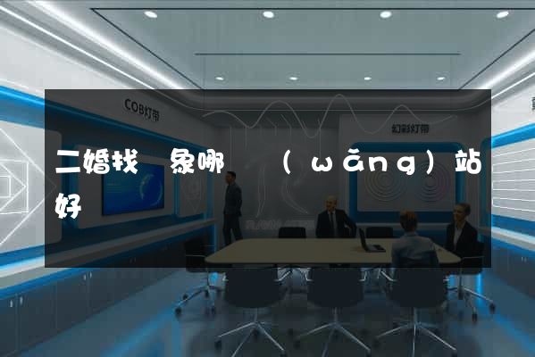 二婚找對象哪個網(wǎng)站好