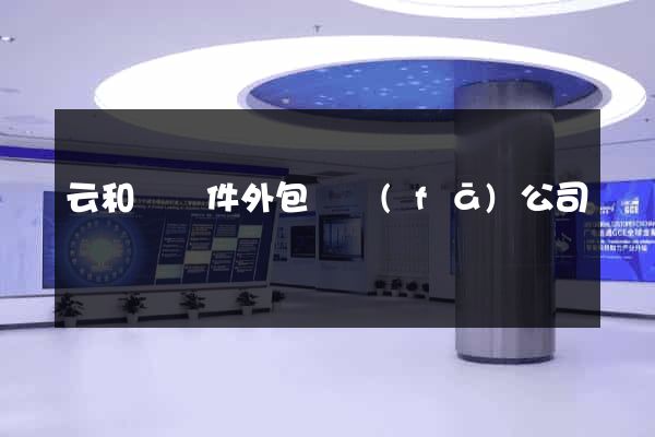 云和縣軟件外包開發(fā)公司