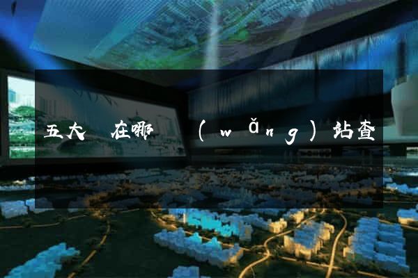 五大員在哪個網(wǎng)站查詢