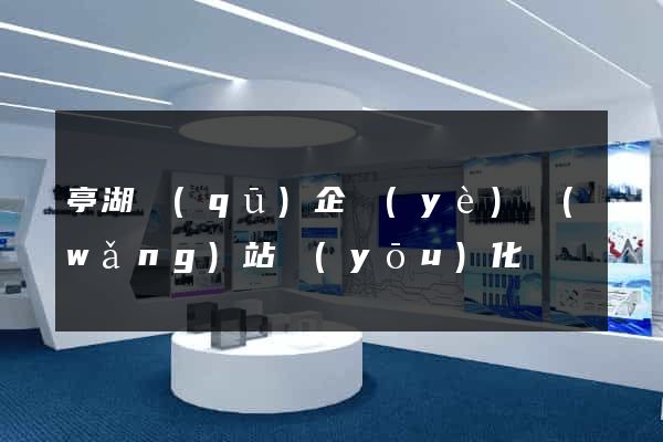 亭湖區(qū)企業(yè)網(wǎng)站優(yōu)化