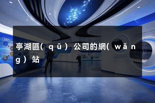 亭湖區(qū)公司的網(wǎng)站