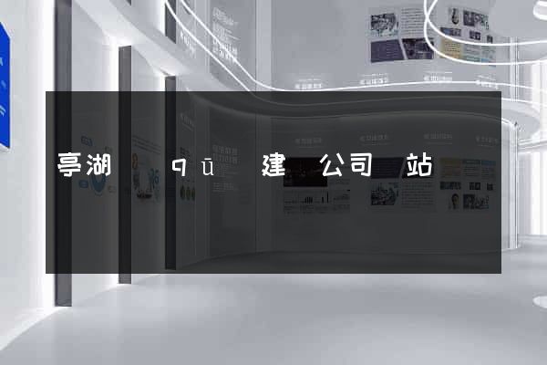 亭湖區(qū)建設公司網站