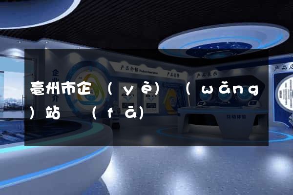 亳州市企業(yè)網(wǎng)站開發(fā)
