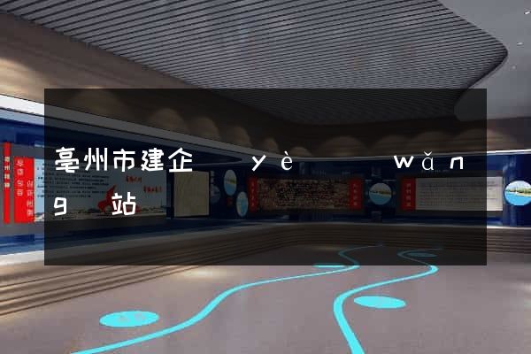 亳州市建企業(yè)網(wǎng)站