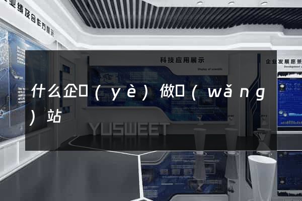 什么企業(yè)做網(wǎng)站