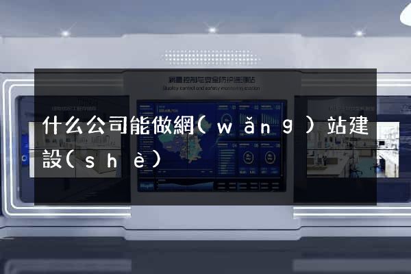 什么公司能做網(wǎng)站建設(shè)