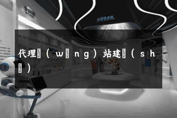 代理網(wǎng)站建設(shè)