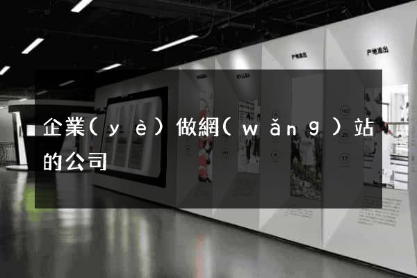 企業(yè)做網(wǎng)站的公司