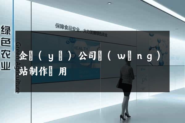 企業(yè)公司網(wǎng)站制作費用