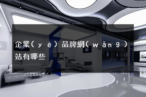 企業(yè)品牌網(wǎng)站有哪些
