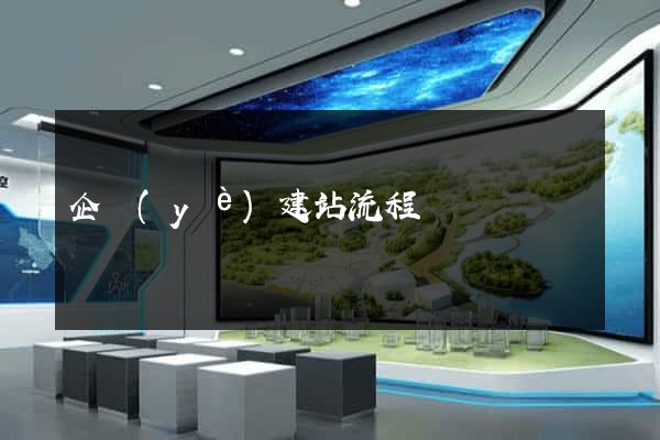 企業(yè)建站流程