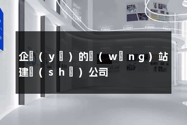 企業(yè)的網(wǎng)站建設(shè)公司