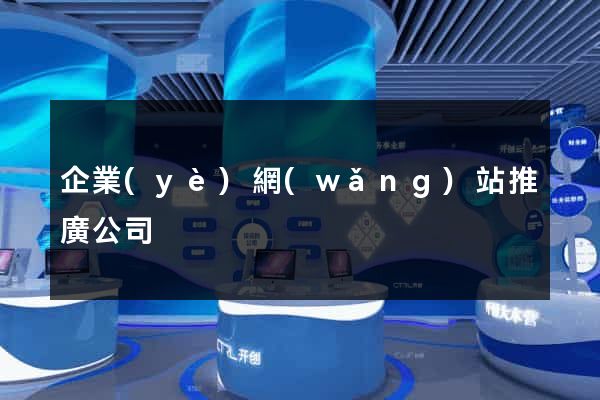 企業(yè)網(wǎng)站推廣公司