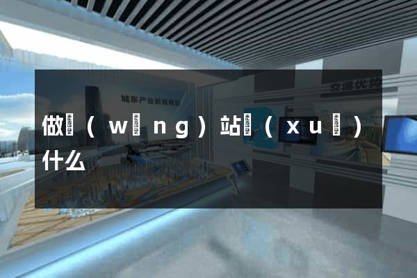 做網(wǎng)站學(xué)什么