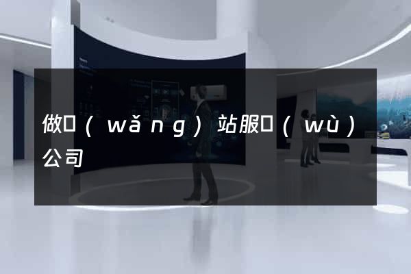 做網(wǎng)站服務(wù)公司