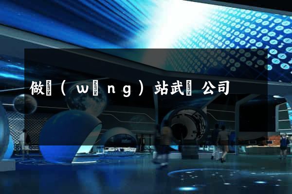 做網(wǎng)站武漢公司