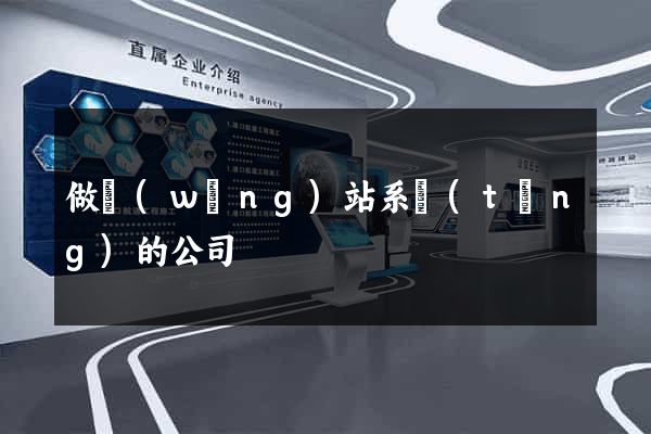 做網(wǎng)站系統(tǒng)的公司