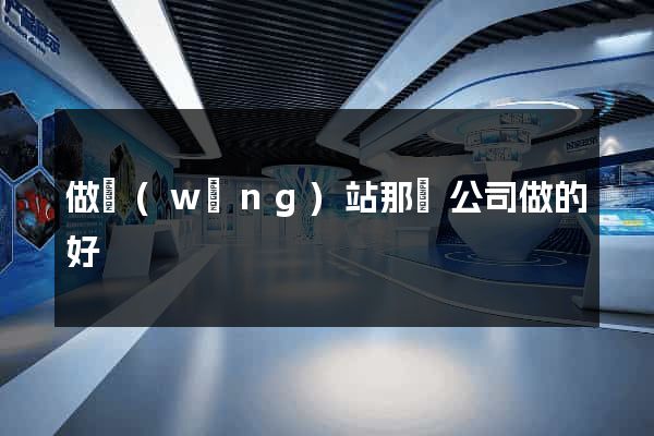 做網(wǎng)站那個公司做的好