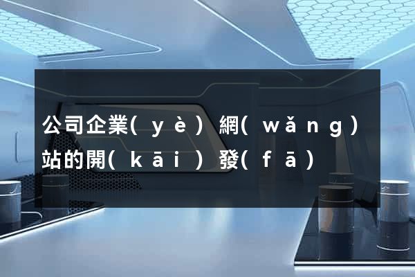 公司企業(yè)網(wǎng)站的開(kāi)發(fā)