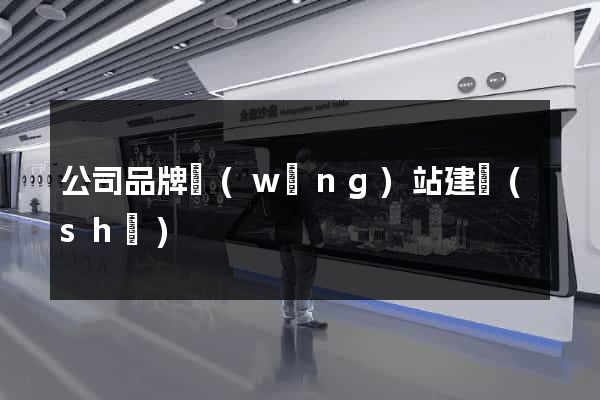 公司品牌網(wǎng)站建設(shè)