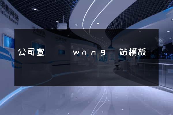 公司宣傳網(wǎng)站模板