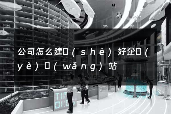 公司怎么建設(shè)好企業(yè)網(wǎng)站