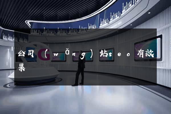 公司網(wǎng)站seo有效果