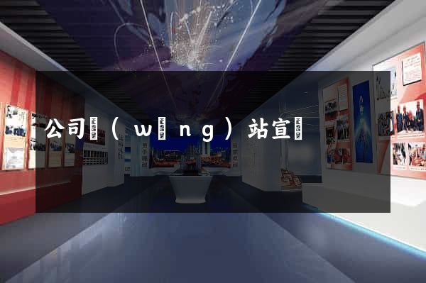 公司網(wǎng)站宣傳