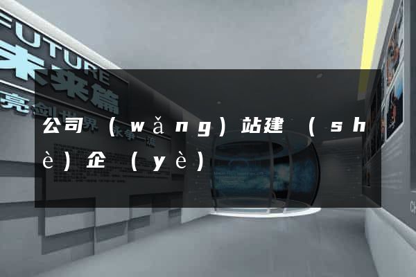 公司網(wǎng)站建設(shè)企業(yè)