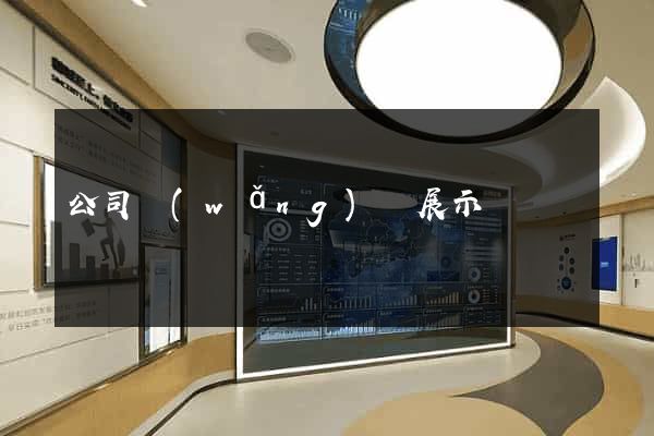公司網(wǎng)頁展示