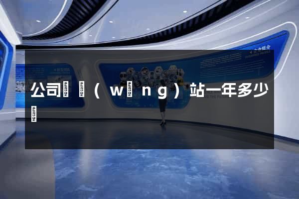 公司開網(wǎng)站一年多少錢