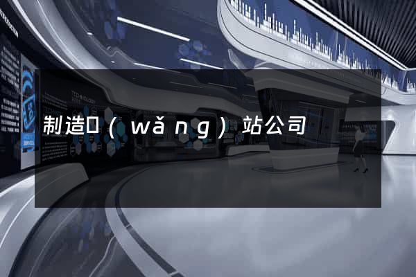 制造網(wǎng)站公司