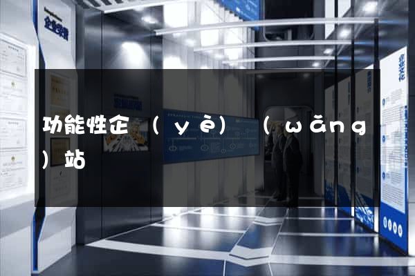 功能性企業(yè)網(wǎng)站